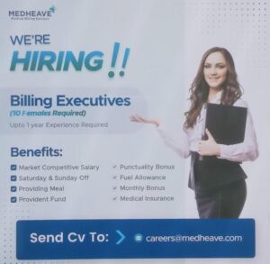 Medheave Hiring Billing Executives